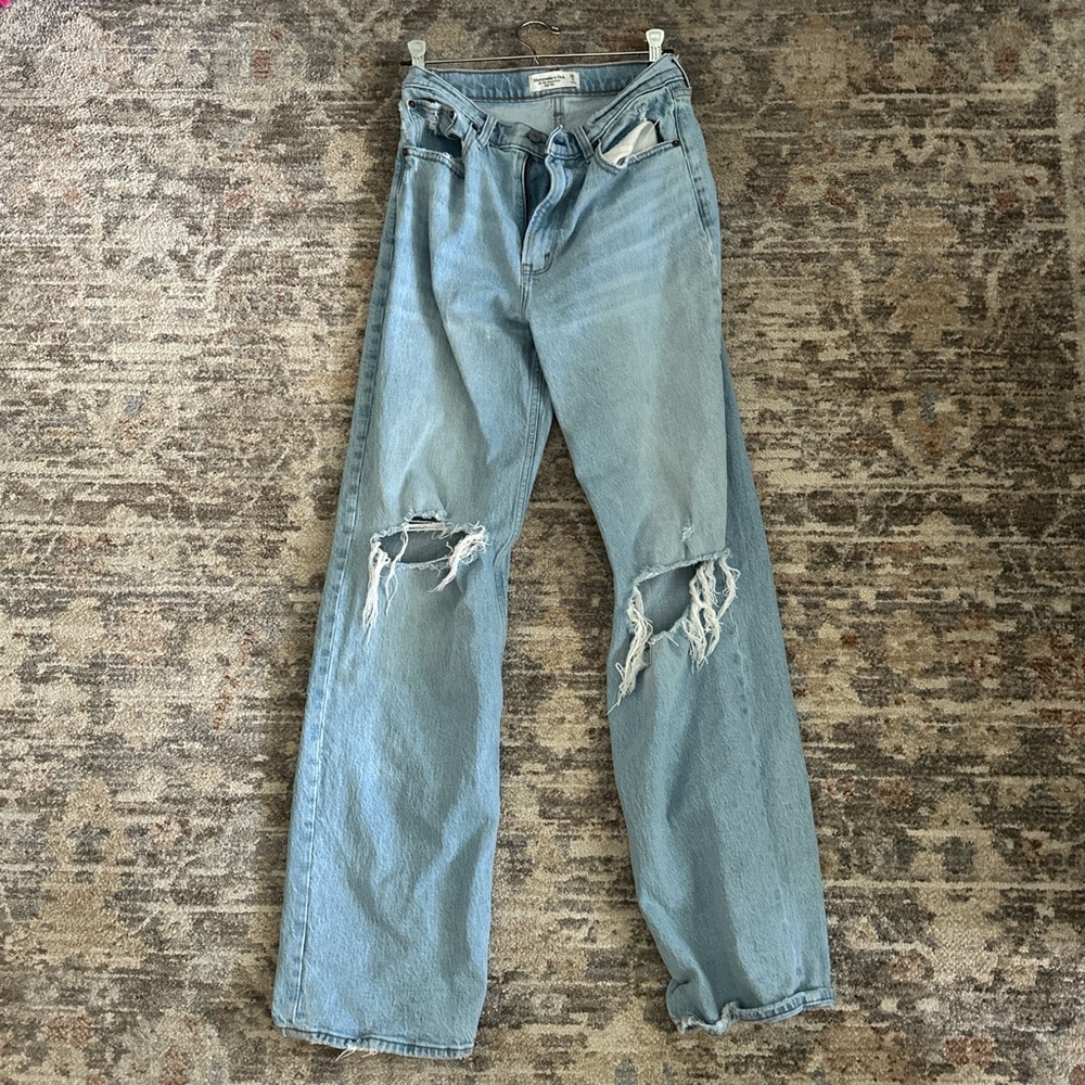 Abercrombie & Fitch Light Blue High Rise Jeans